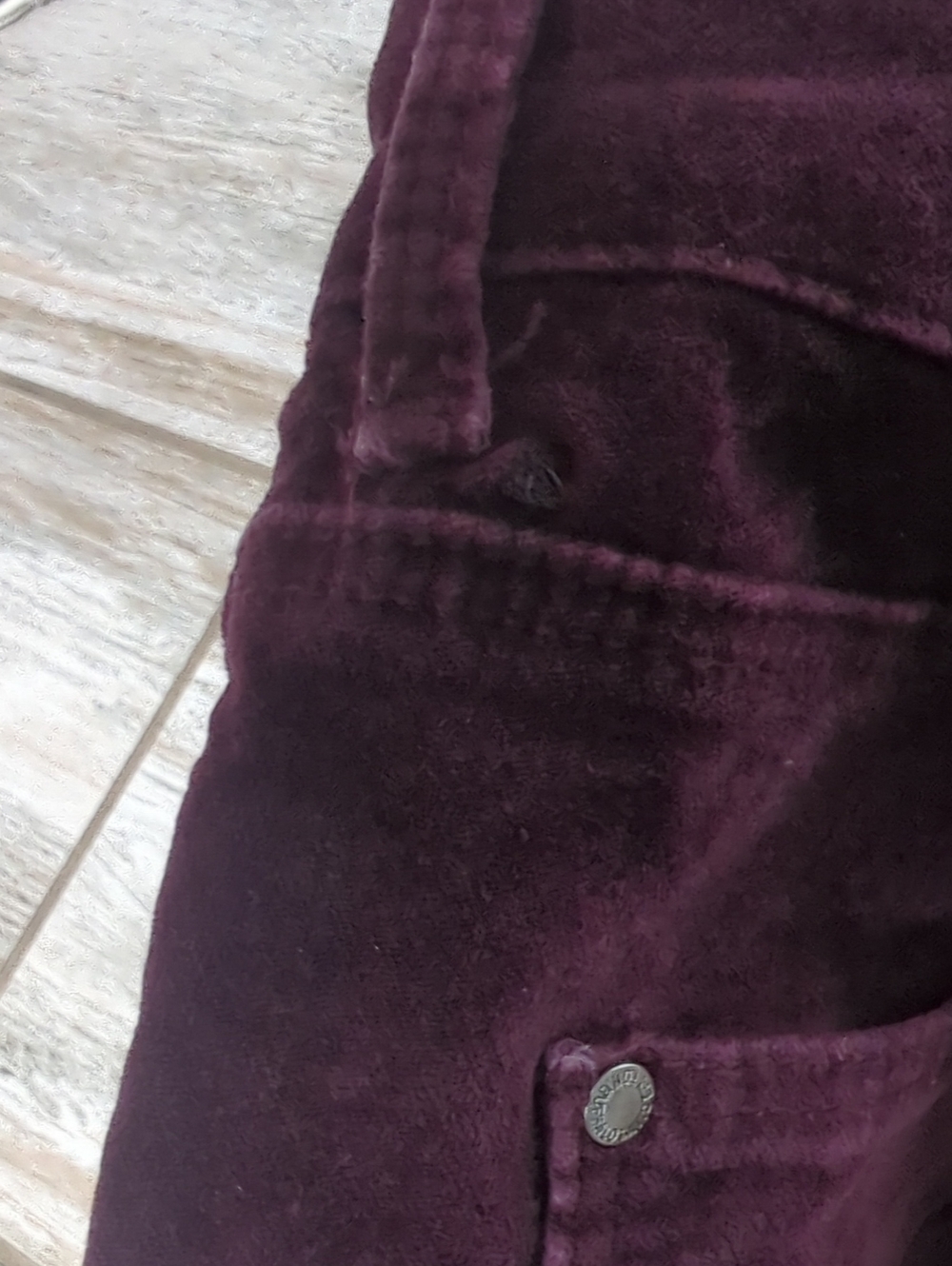 Buffalo David Bitton Purple/Merlot Wine Velvet Skinny Jeans Flocked Denim - Picture 7 of 12